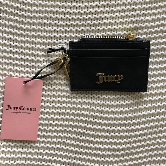 Juicy Couture Jacquard Black Skye Card Case - Picture 3 of 10